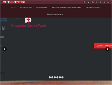 Tablet Screenshot of fundacionpane.org